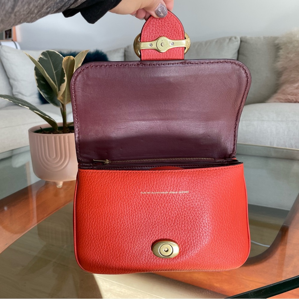 Coach Riley Top Handle 22 in Mango - Picture 10 of 15